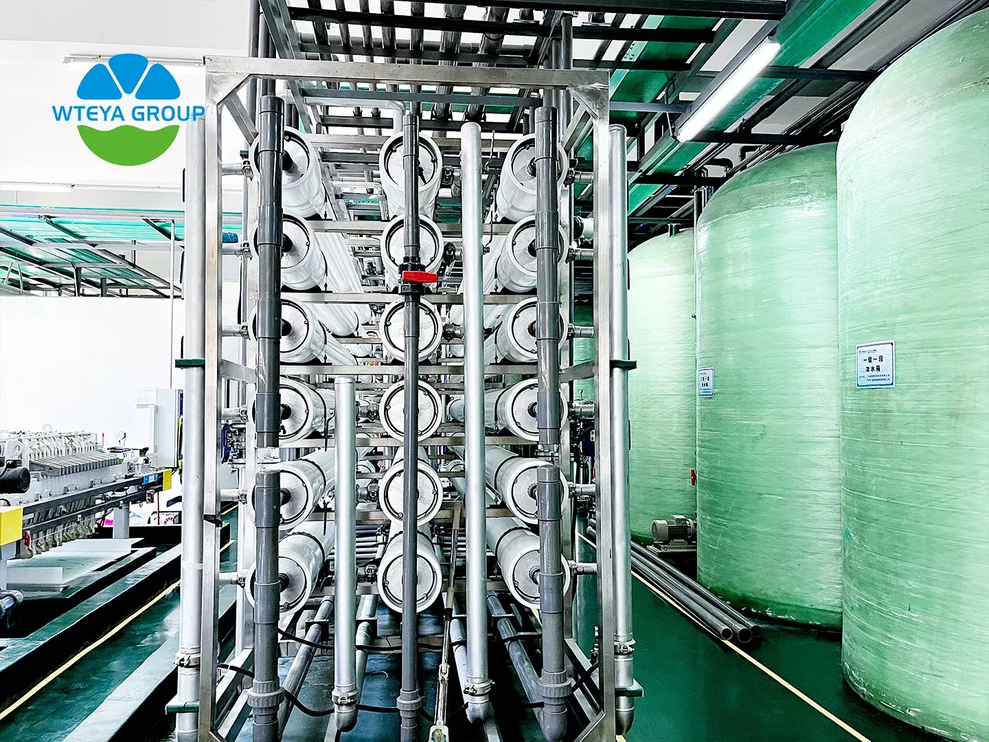 seawater desalination plant supplying fresh water to an island resort
