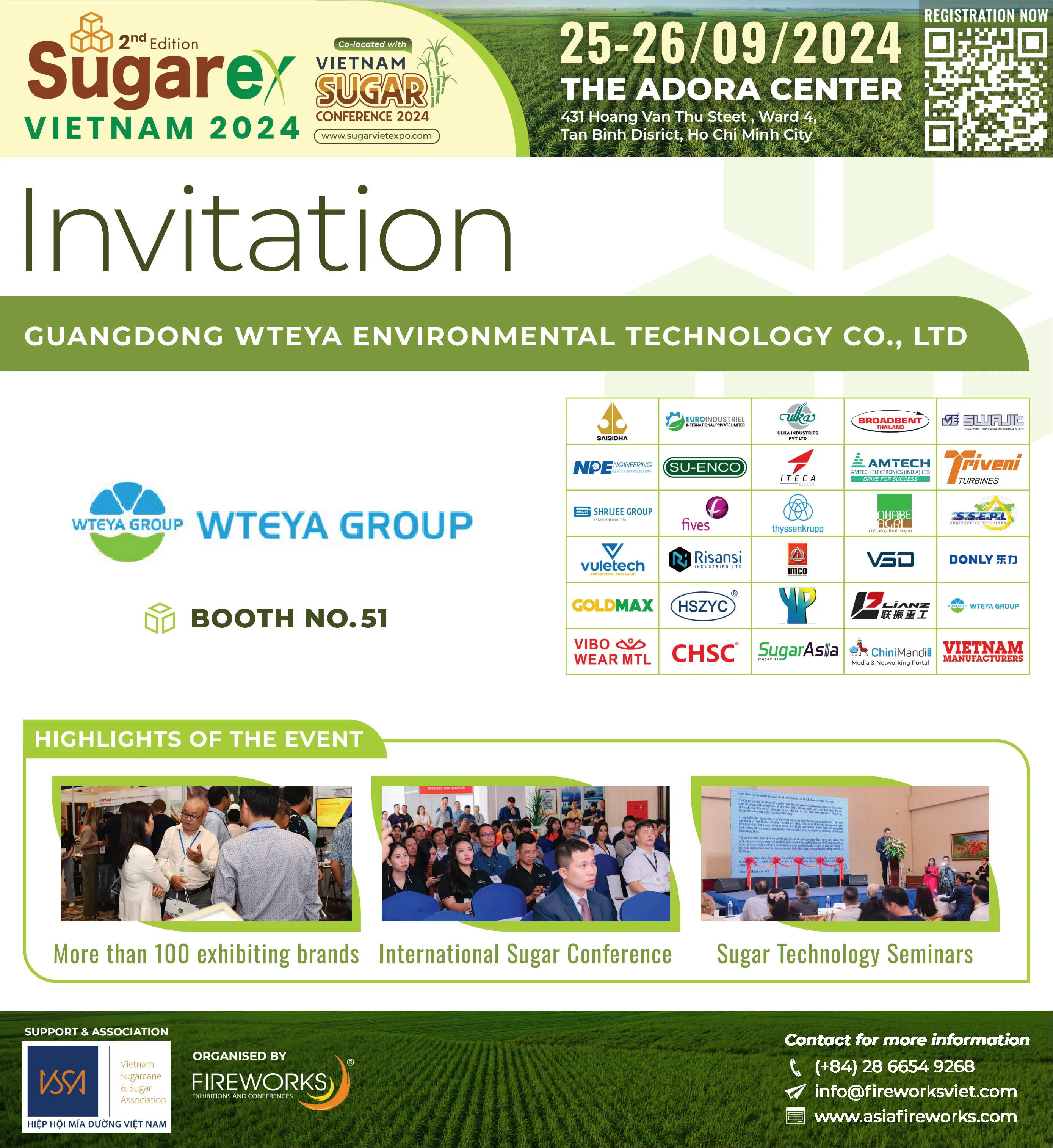 Invitation: WTEYA-Sugarex VIETNAM 2024